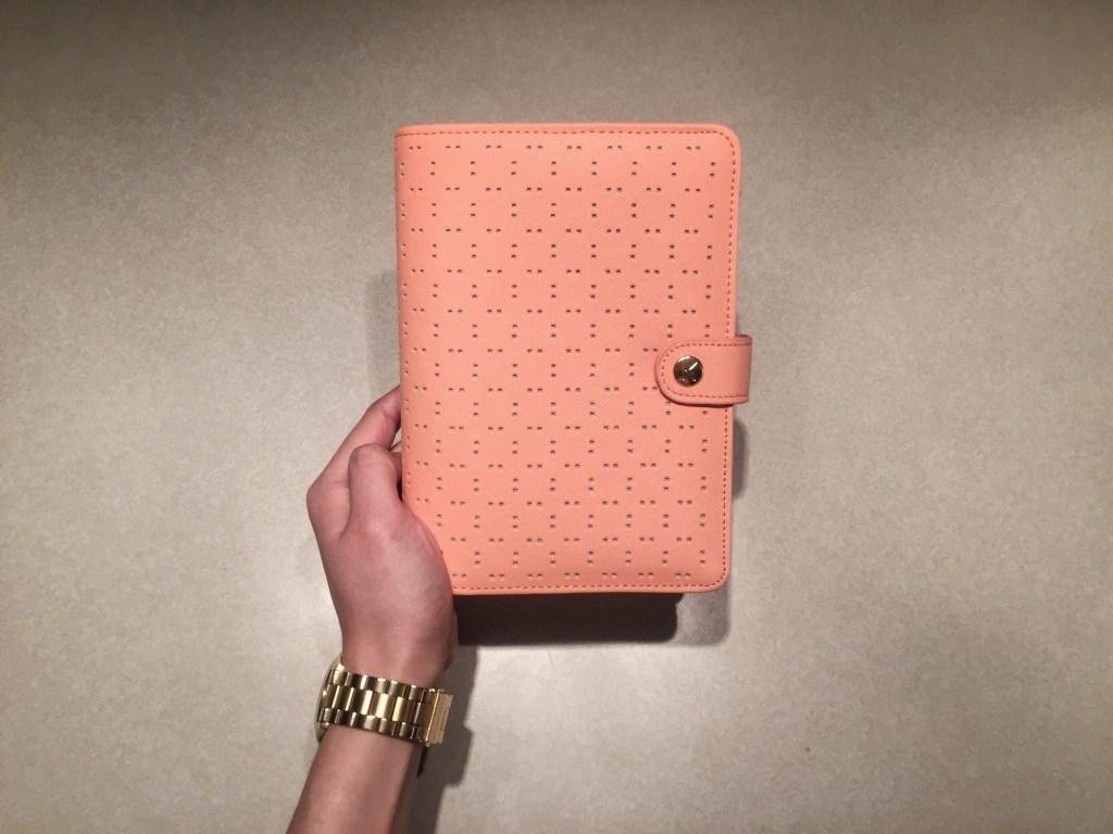 Kikki-K Medium Sized Peach Perforated Planner&nbsp;Unboxing